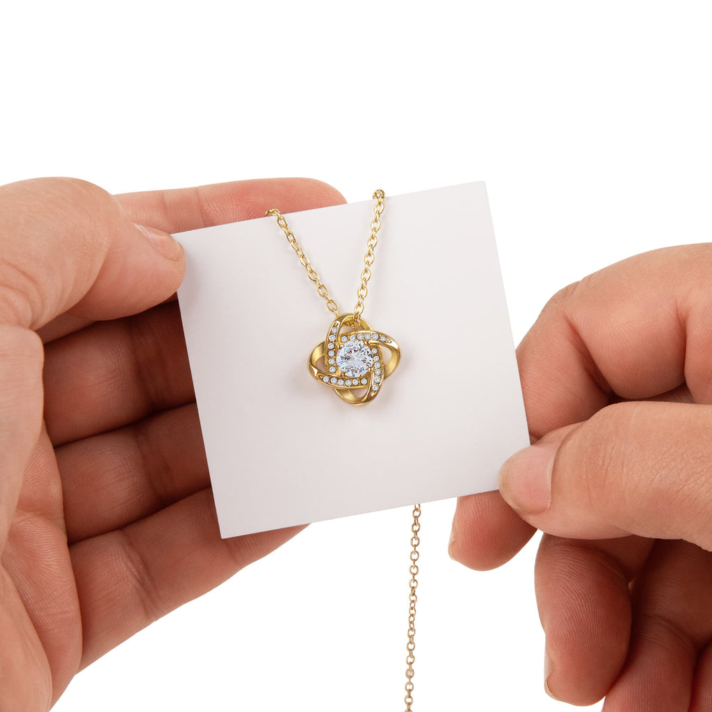 Coffret "Rose Éternelle" — Collier Nœud d'Amour
